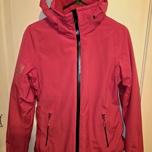 Volkl Wmns Sz 6 Hood Ski Jacket Sensortex Waterproof Insulated Winter Pink